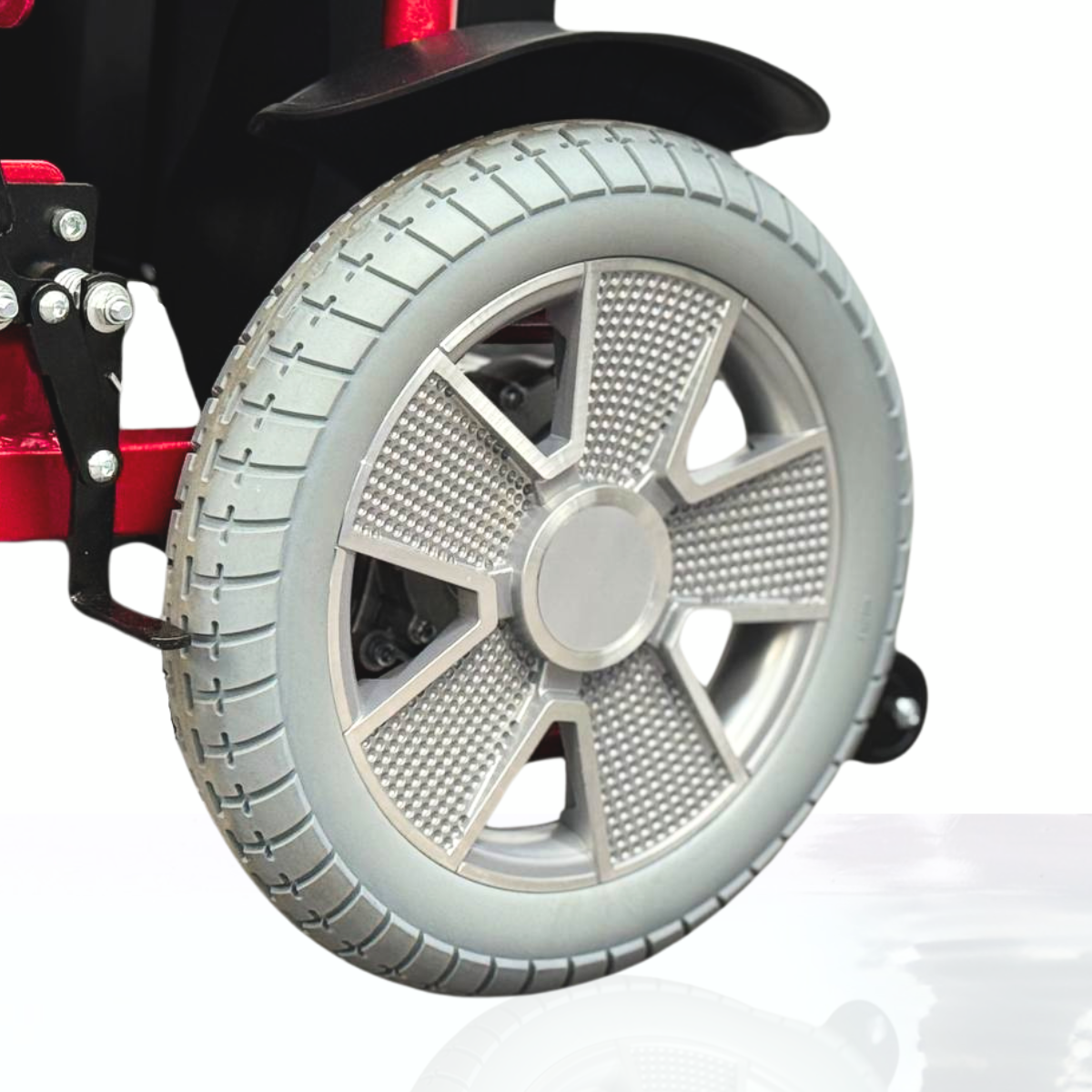 كرسي متحرك كهربائي عالي التحمل من دكتور أورثو بمحرك 500 وات حمولة 120 كجم