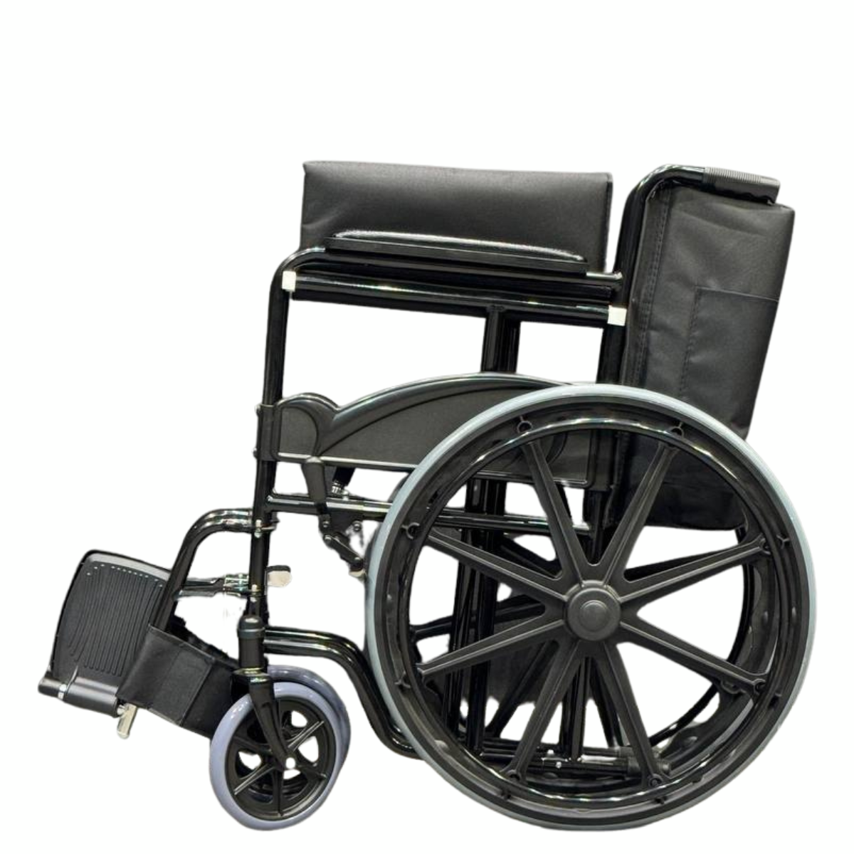 كرسي متحرك يدوي خفيف الوزن وقابل للطي مصنوع من الفولاذ الكربوني عالي الجودة - دكتور أورثو