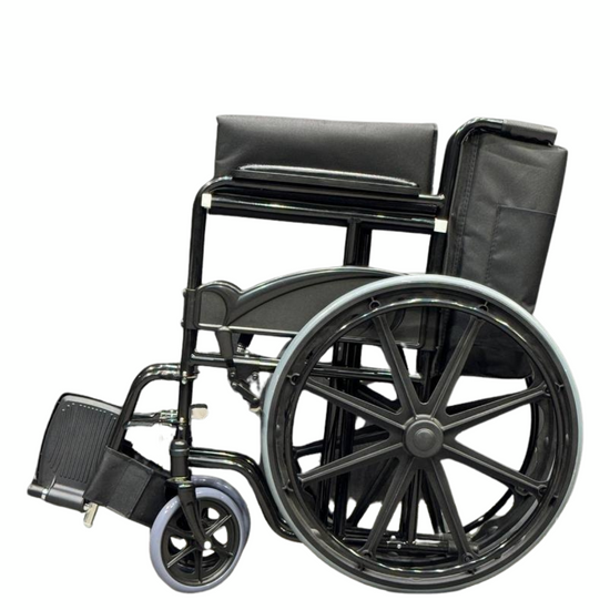 كرسي متحرك يدوي خفيف الوزن وقابل للطي مصنوع من الفولاذ الكربوني عالي الجودة - دكتور أورثو