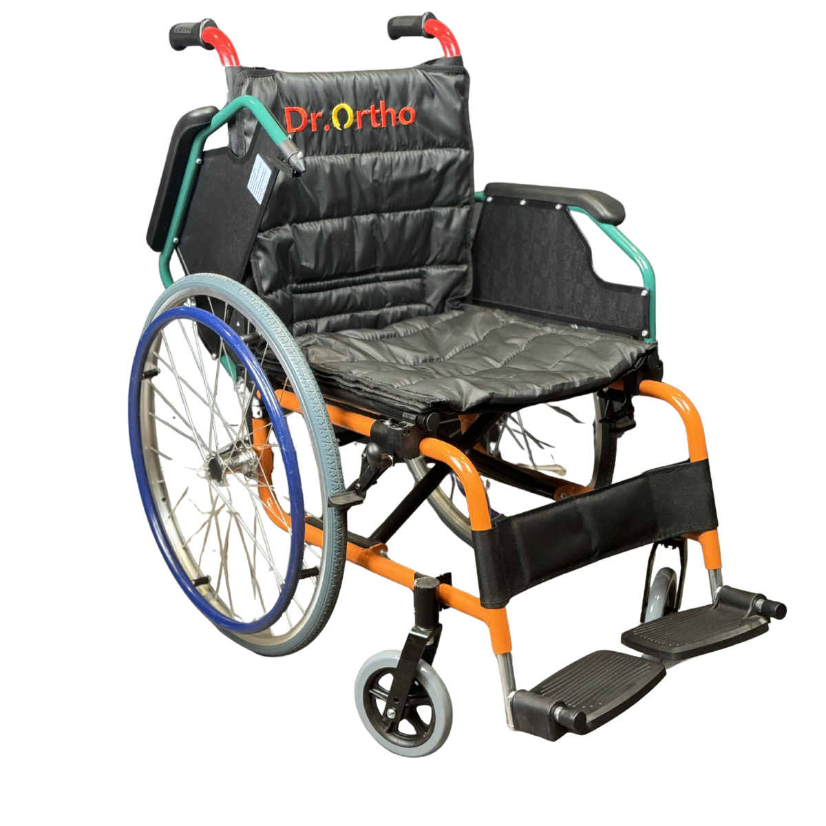Dr.Ortho Premium Manual Aluminum Wheelchair – Lightweight, Foldable, High Quality Wheelchair