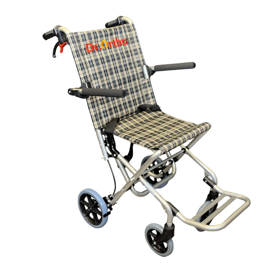 كرسي دكتور أورثو المتحرك اليدوي للسفر - كرسي طائرة خفيف الوزن وقابل للطي