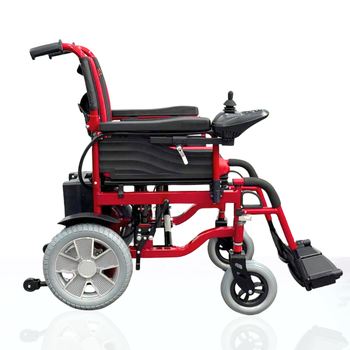 كرسي متحرك كهربائي عالي التحمل من دكتور أورثو بمحرك 500 وات حمولة 120 كجم