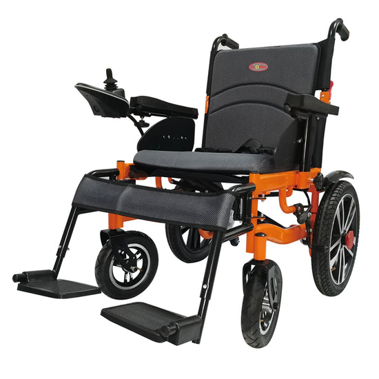 Dr.Ortho DR-N40-A Heavy Duty Electric Wheelchair, Foldable and Lightweight with 360° Joystick, Weight Capacity 120kg
