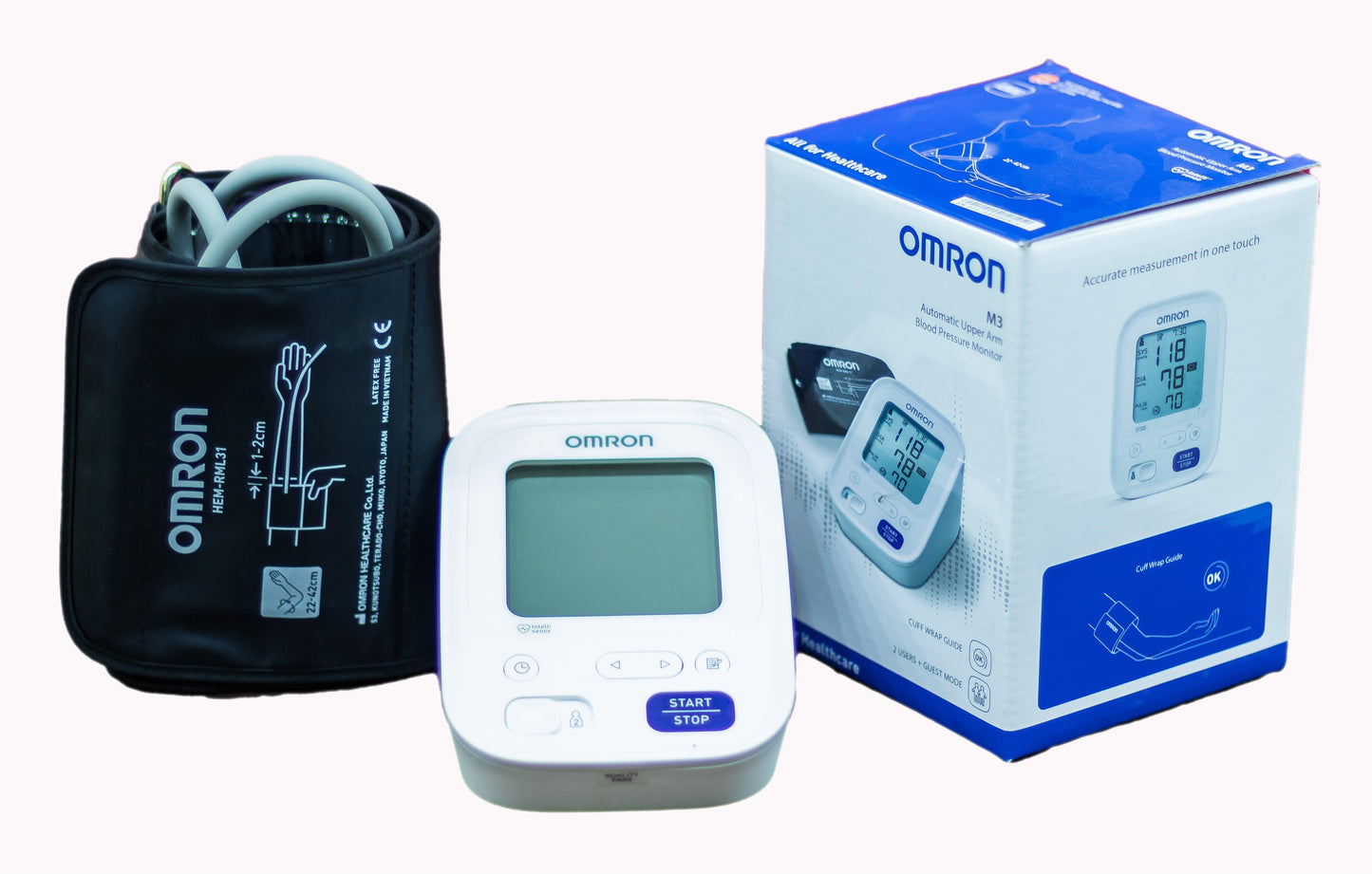Omron M3 Comfort Automatic Digital Upper Arm Blood Pressure Monitor 