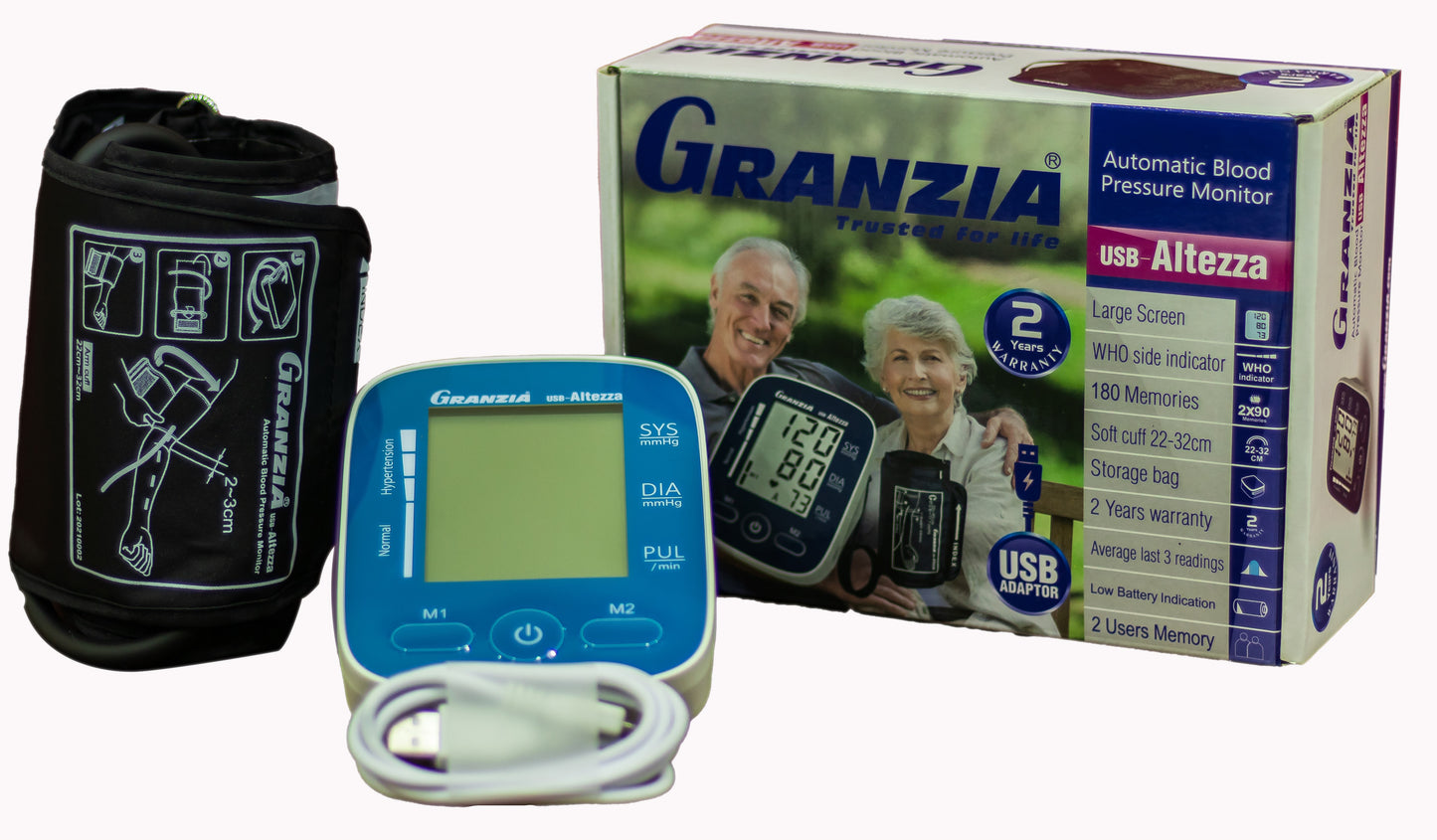 Altezza Large Screen Blood Pressure Monitor with USB Cable