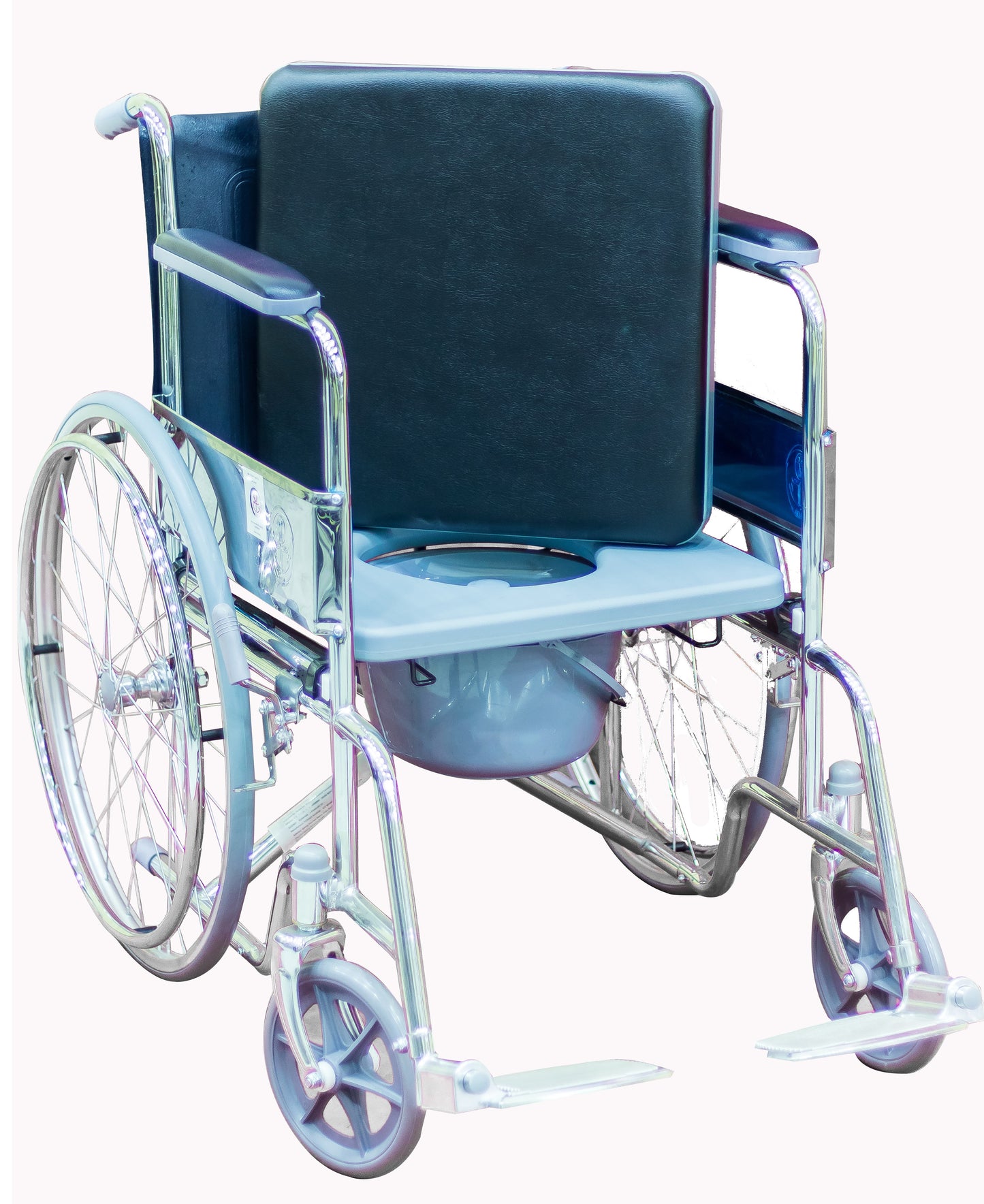 Commode Wheel Chair With large Wheels. By FOSHAN