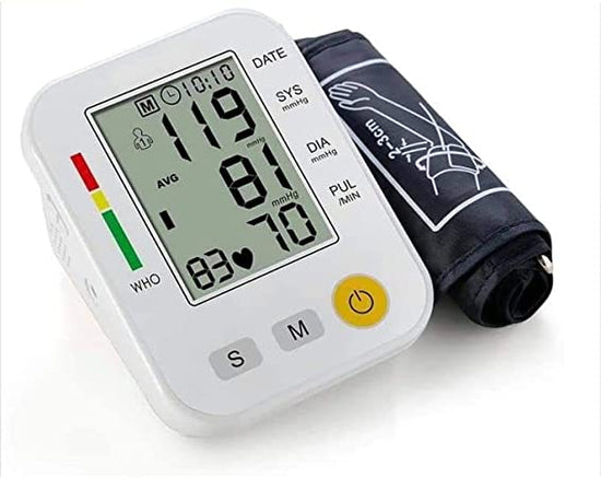 Load image into Gallery viewer, DR.ORTHO DR-BSX-358 UPPER ARM TYPE LARGE 3.8 INCHES LCD SCREEN DIGITAL ELECTRONIC BLOOD PRESSURE MONITOR WITH USB POWER SOURCE
