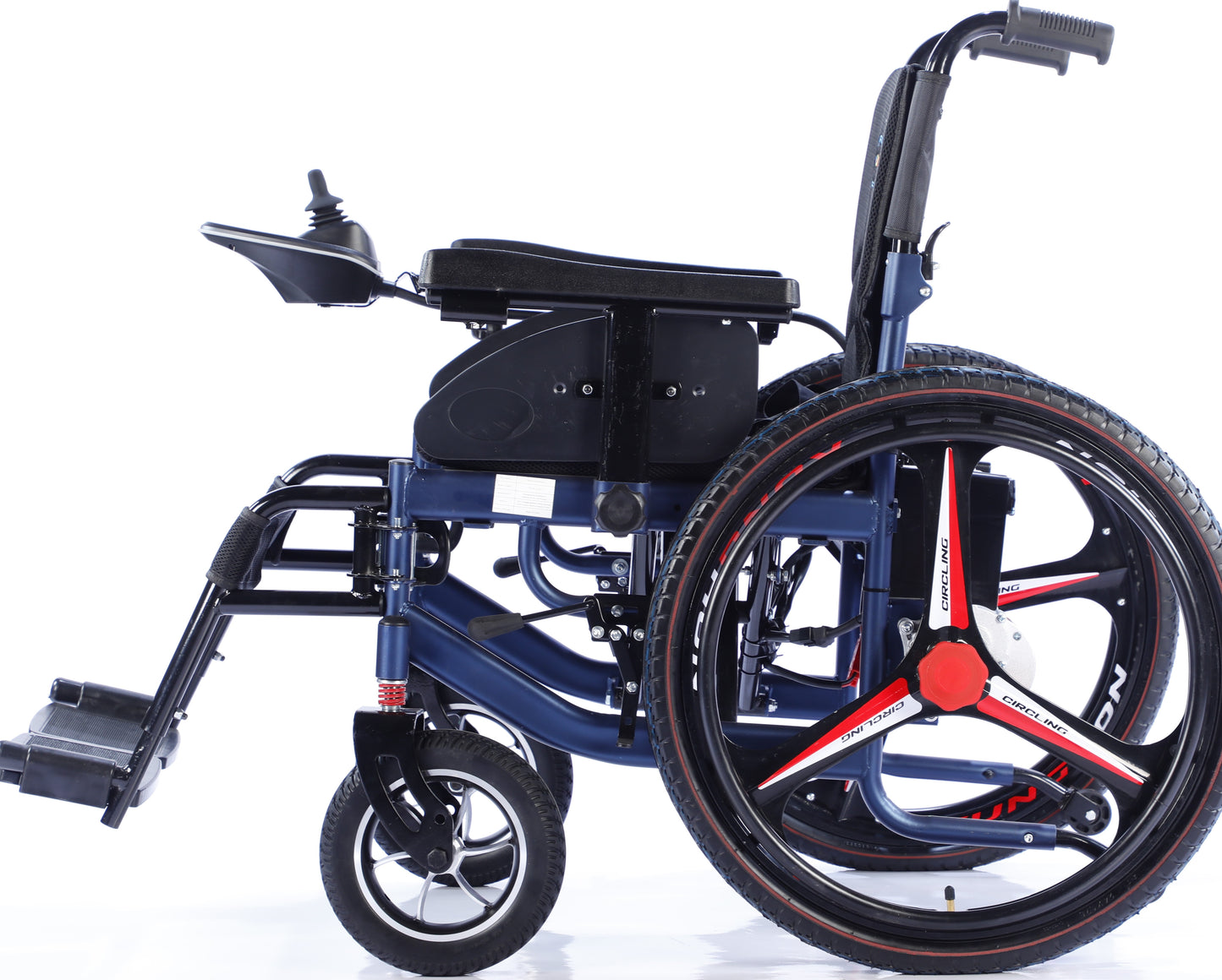 Load image into Gallery viewer, Dr.Ortho electric wheelchair DR-N-40-C with sporty large rear wheels for Heavy Duty , Comfortable Use Motor 2*250W
