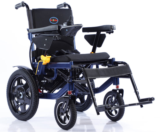 Dr.Ortho electric wheelchair DR-N-40-B blue frame for Heavy Duty , Comfortable Use Motor 2*250W
