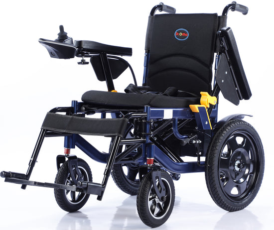 Dr.Ortho electric wheelchair DR-N-40-B blue frame for Heavy Duty , Comfortable Use Motor 2*250W