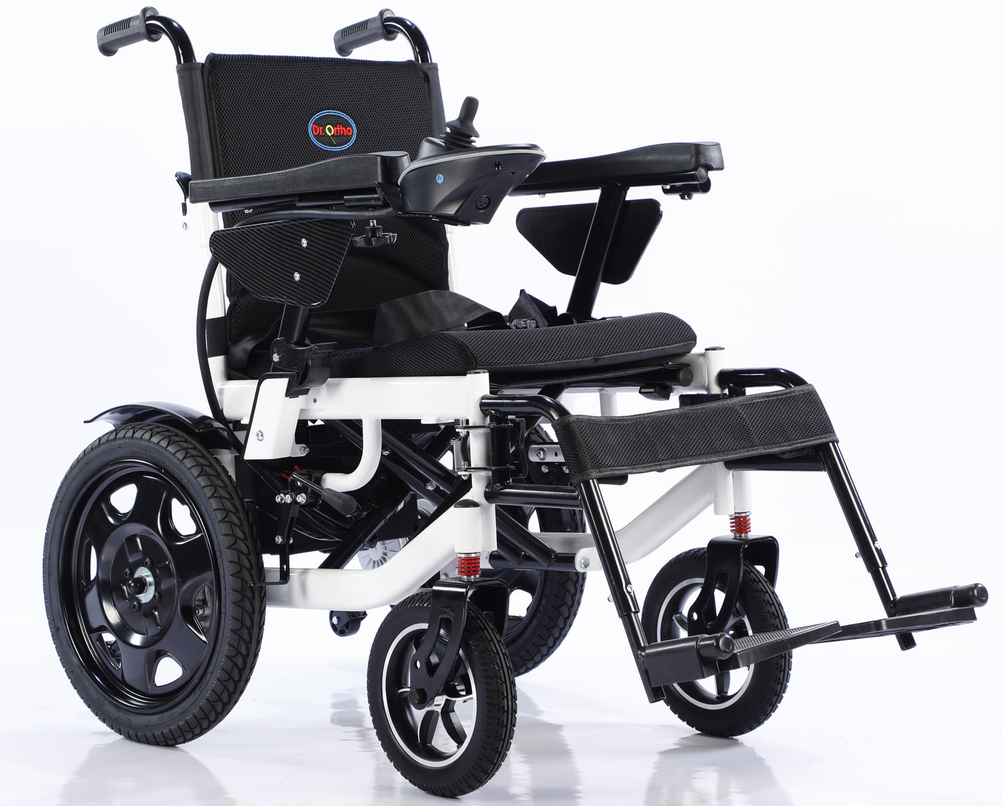 Dr.Ortho electric wheelchair DR-N-40-B white frame for Heavy Duty , Comfortable Use Motor 2*250W