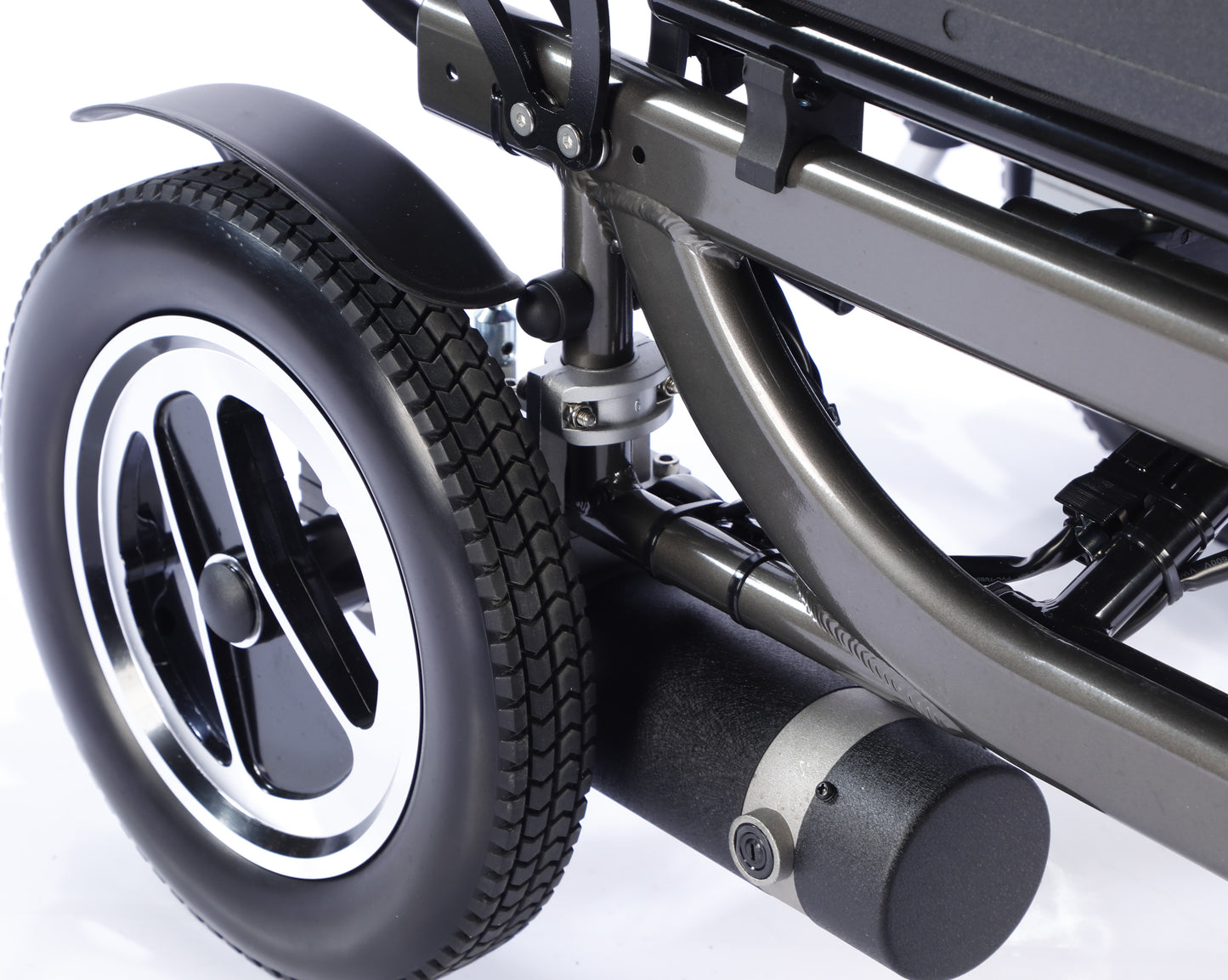 Dr.Ortho electric wheelchair DR-N-50-A with Lifting footrest And Recling Backrest , Worm And Gear motors