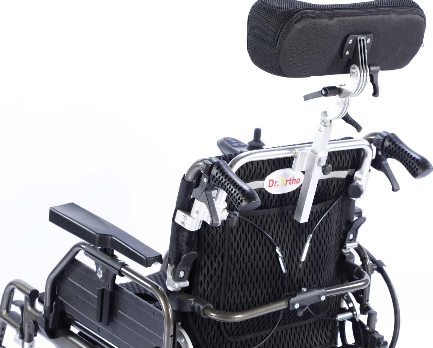 Dr.Ortho electric wheelchair DR-N-50-A with Lifting footrest And Recling Backrest , Worm And Gear motors
