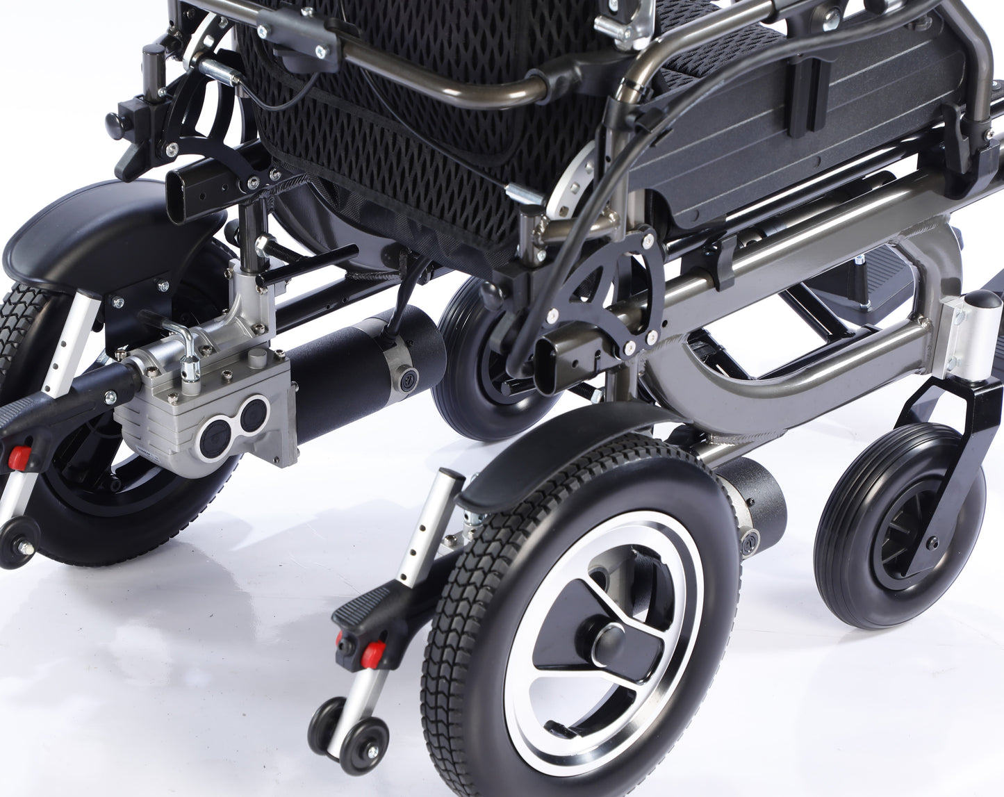 Dr.Ortho electric wheelchair DR-N-50-A with Lifting footrest And Recling Backrest , Worm And Gear motors