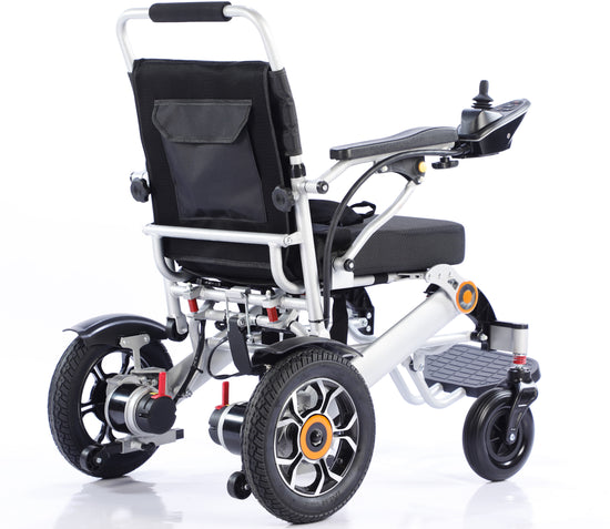 Dr.Ortho electric wheelchair DR-N-20-D silver frame light weight aluminum frame with lithium battery motor 250W
