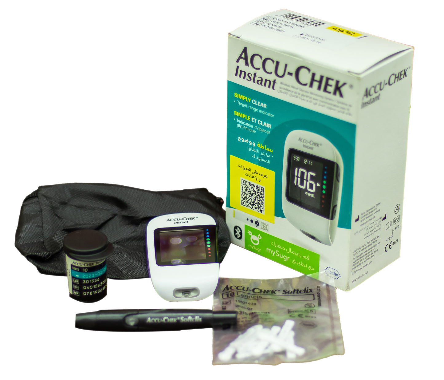 Accu-Chek instant monitoring system Plus 10 strips – elkholoodmedical