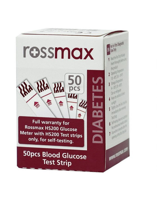 Rossmax Strips Blood Sugar Test  50 test strips