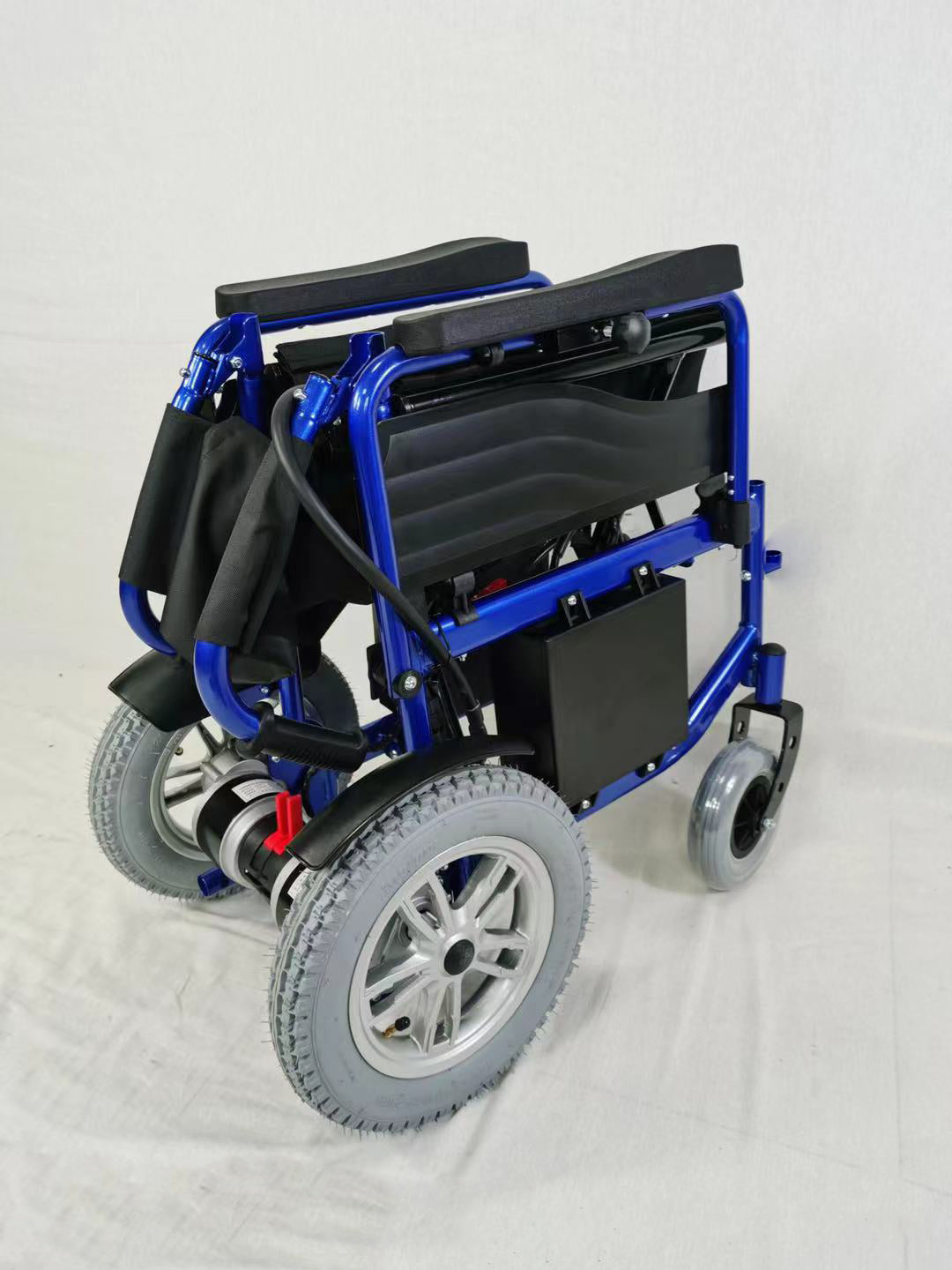 Dr.Ortho DR-A02 Heavy Duty two side batteries Electric Wheelchair, Foldable and Lightweight with 360° Joystick, Weight Capacity 120kg